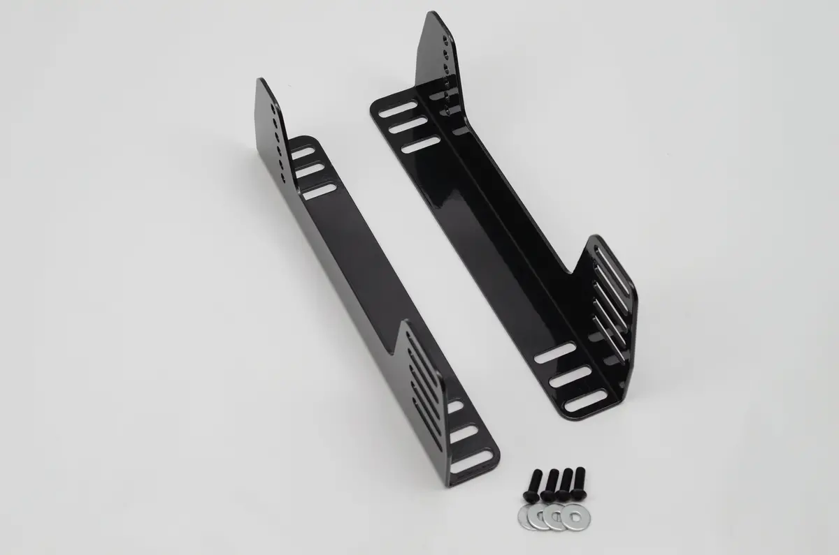 Steel L Shaped Universal Seat Side Mount Seat Bracket-Black 90 Degrees 1