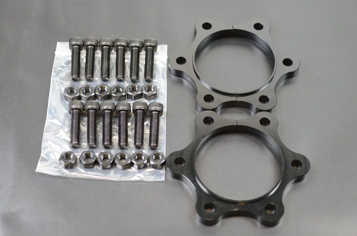 Axle Spacer Set - S2000, 2000-09 Billet Anodized Black 1