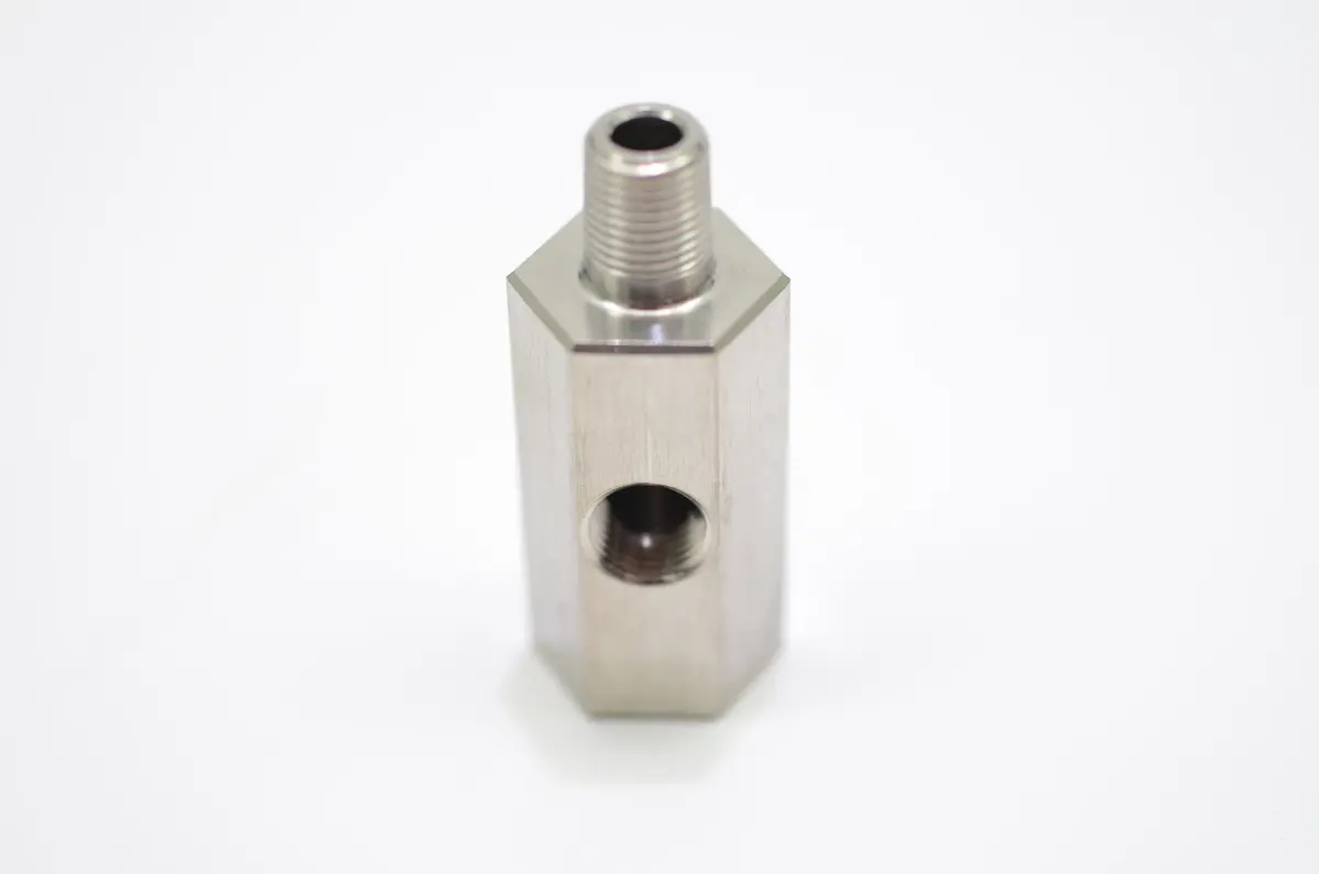 Turbo Oil Feed Block: Bsp Male - 1X Bsp Female - Npt Female 1
