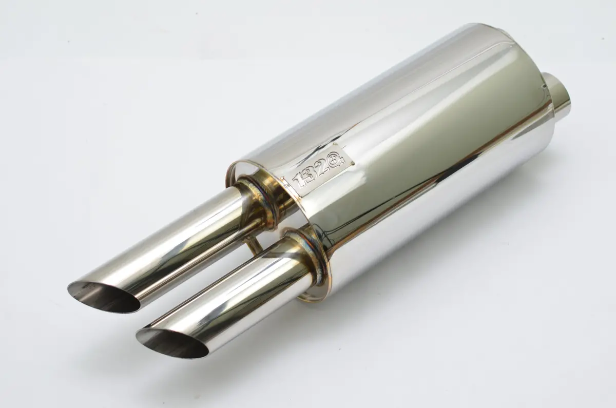 Twin Exit Dual Inlet Fujitsubo Legalis Style Muffler 240Z 260Z 280Z 510 1