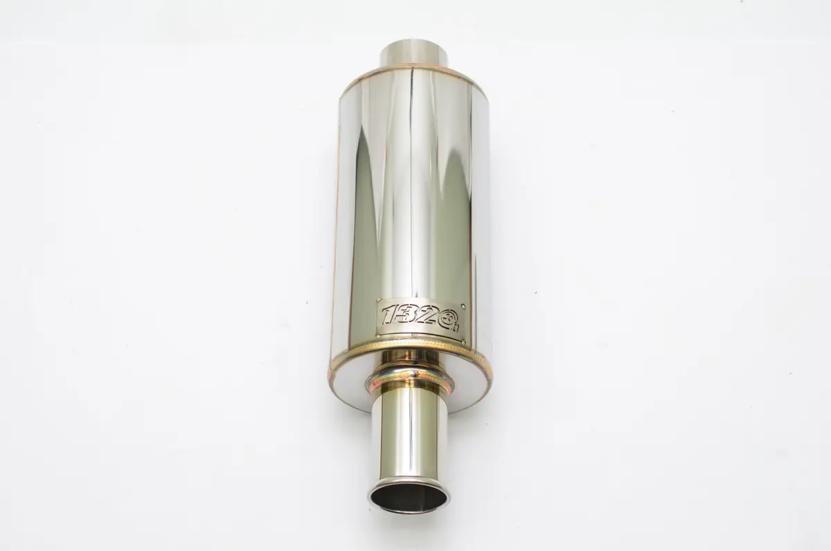 Spoon Style Short Tip 2.5 Inch Muffler Fits Eg6 Ek9 Hatchback 1