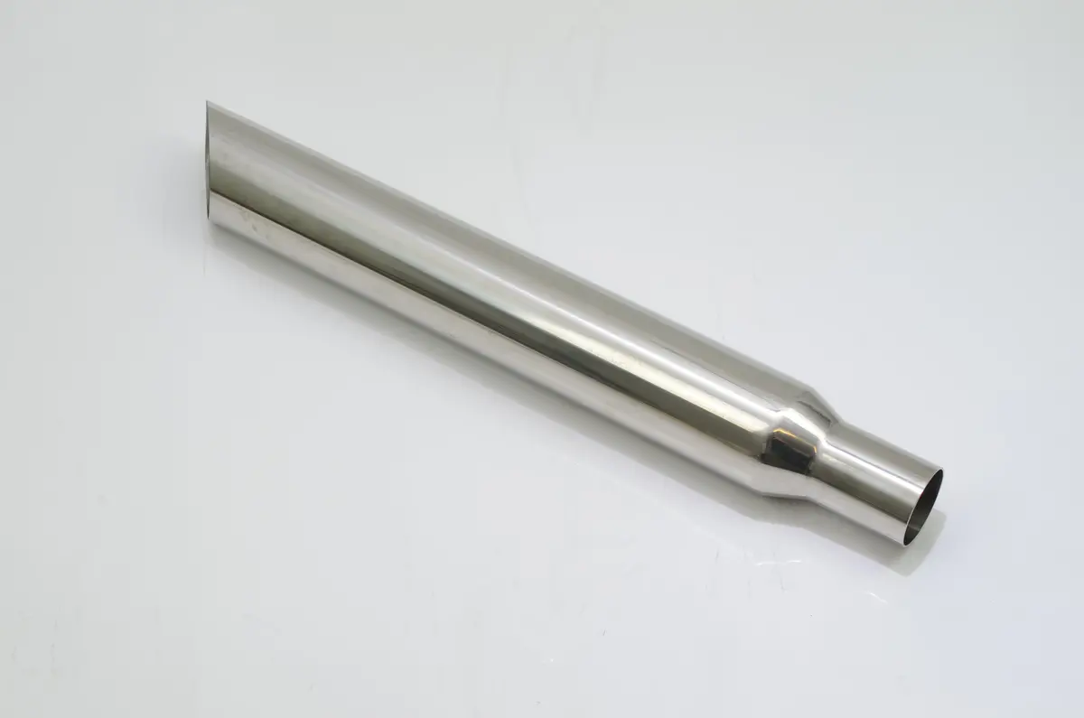Single Straight Blast Pipe 3" Inlet 4" Outlet Blastpipe  Bosozoku 1