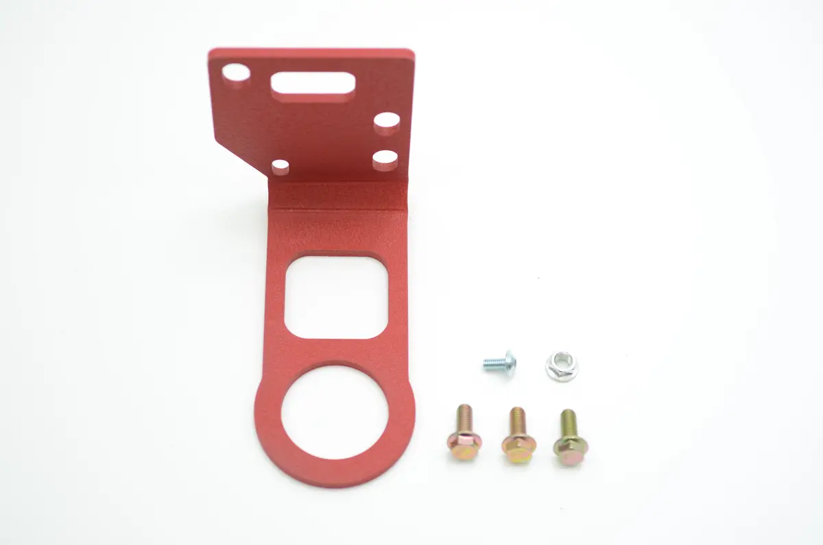 92-95 Civic Front Tow Hook Powder Coated Red 1