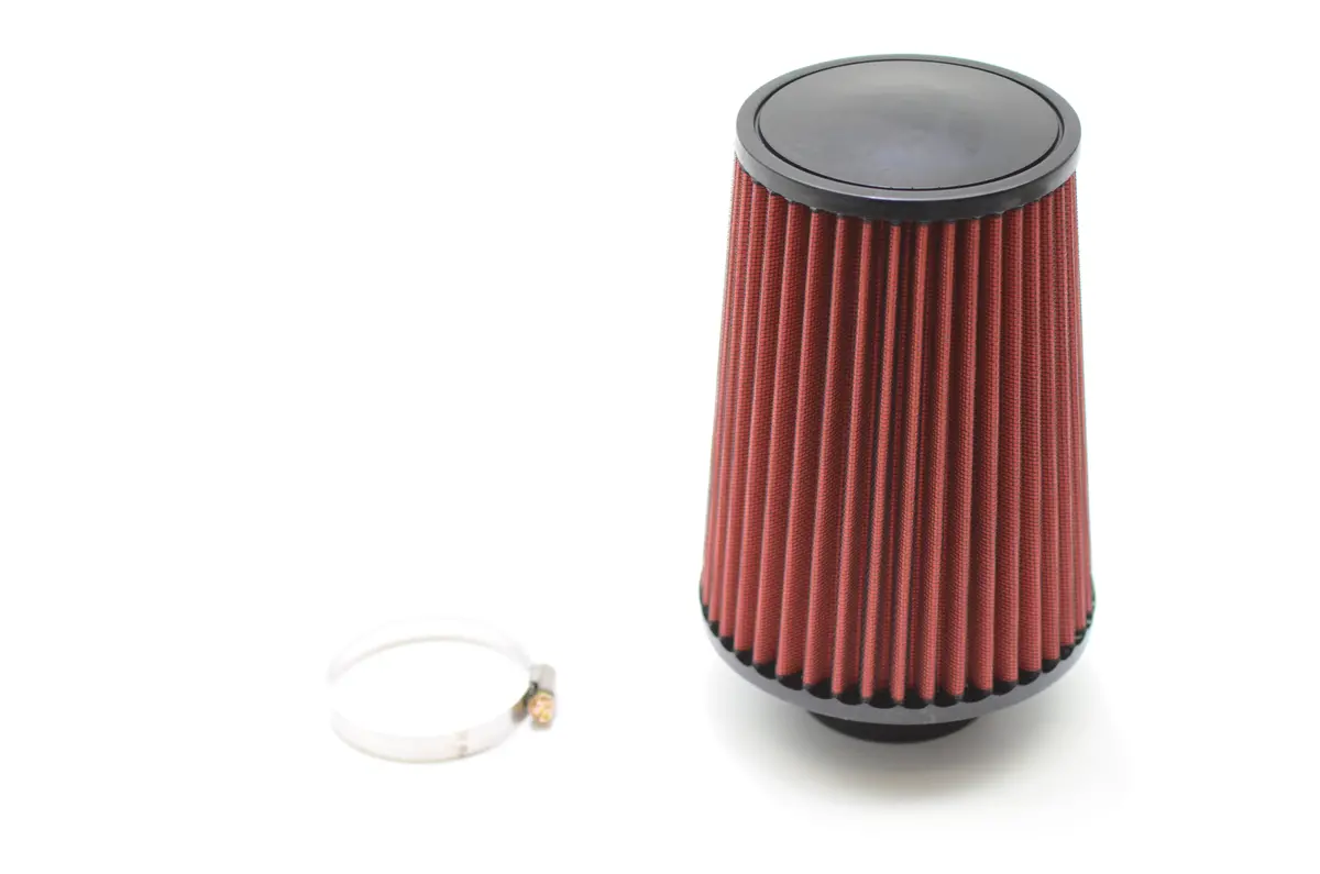 Universal Air Filter Cone Reusable Tall Multi Size Red Or Black 1