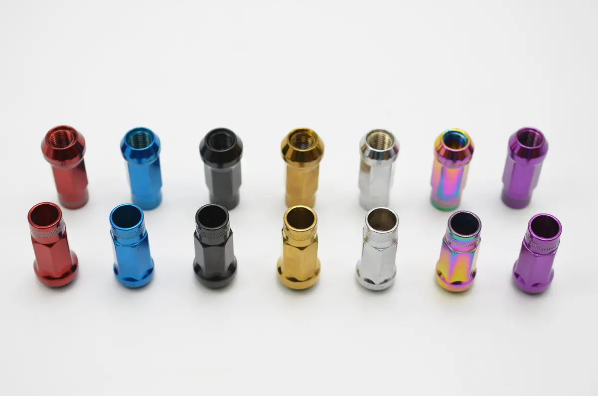 Extended Open Ended Lug Nuts 48Mm Length 7 Color To Choose From All Size 1