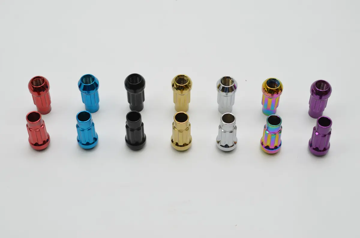 Extended Open Ended Lug Nut Locks With Key All Color And Thread Size 1