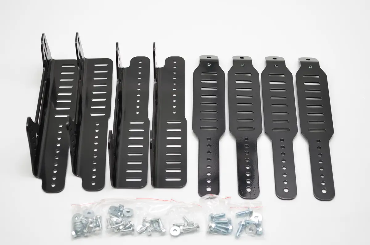 Seat Brackets For 92-02 Fd Rx7 Rx-7 Black Steel With Hardware 1