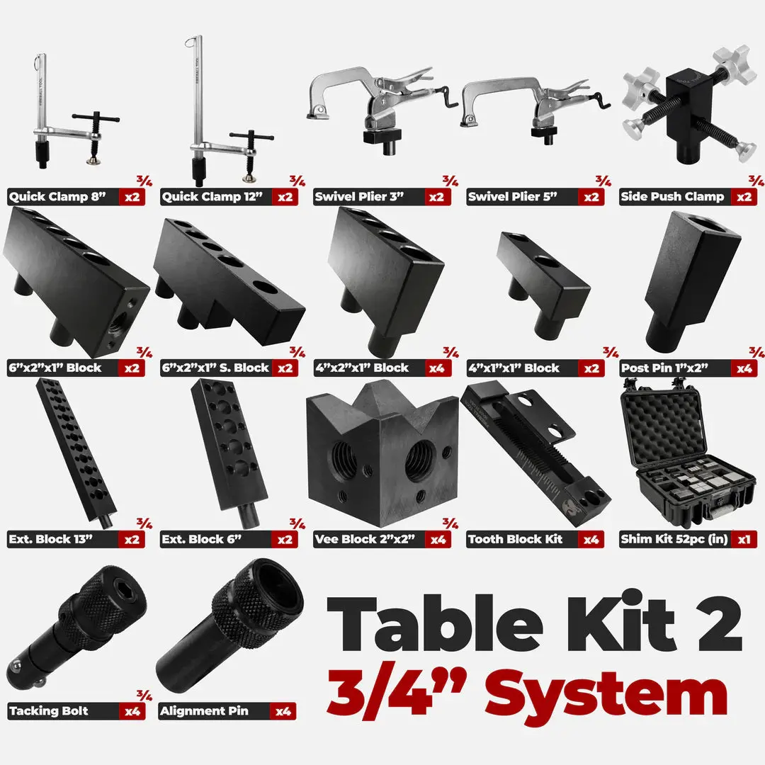 Fireball Tool Table Kit 200 - 3/4" System 1