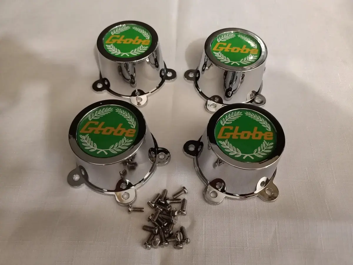 Ford Falcon Xb Gt Bathurst Globe Big Hub Wheel Center Caps Xc Cobra Xc Gxl Green 1