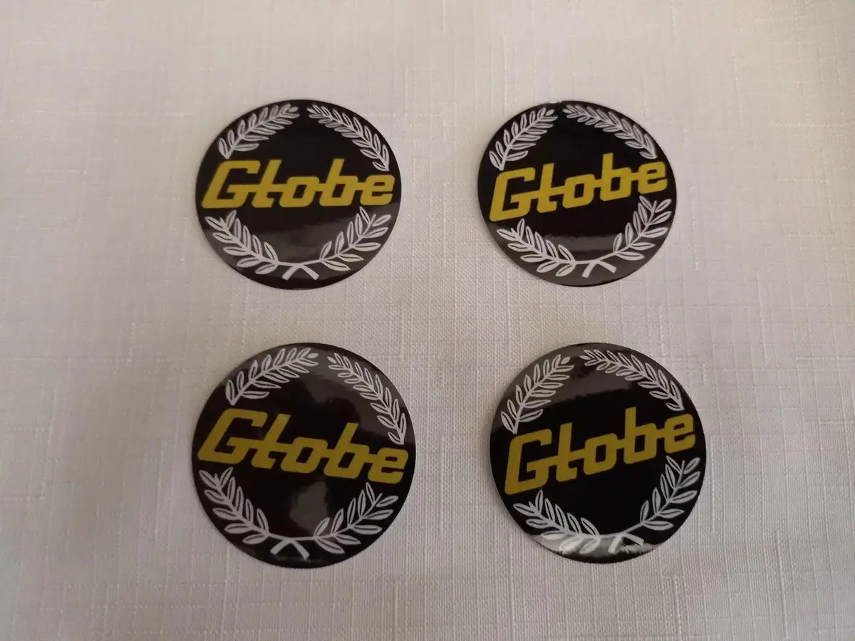 4X 45Mm Bathurst Globe Wheel Center Cap Decals Black Xa Xb Gt Xc Cobra 1