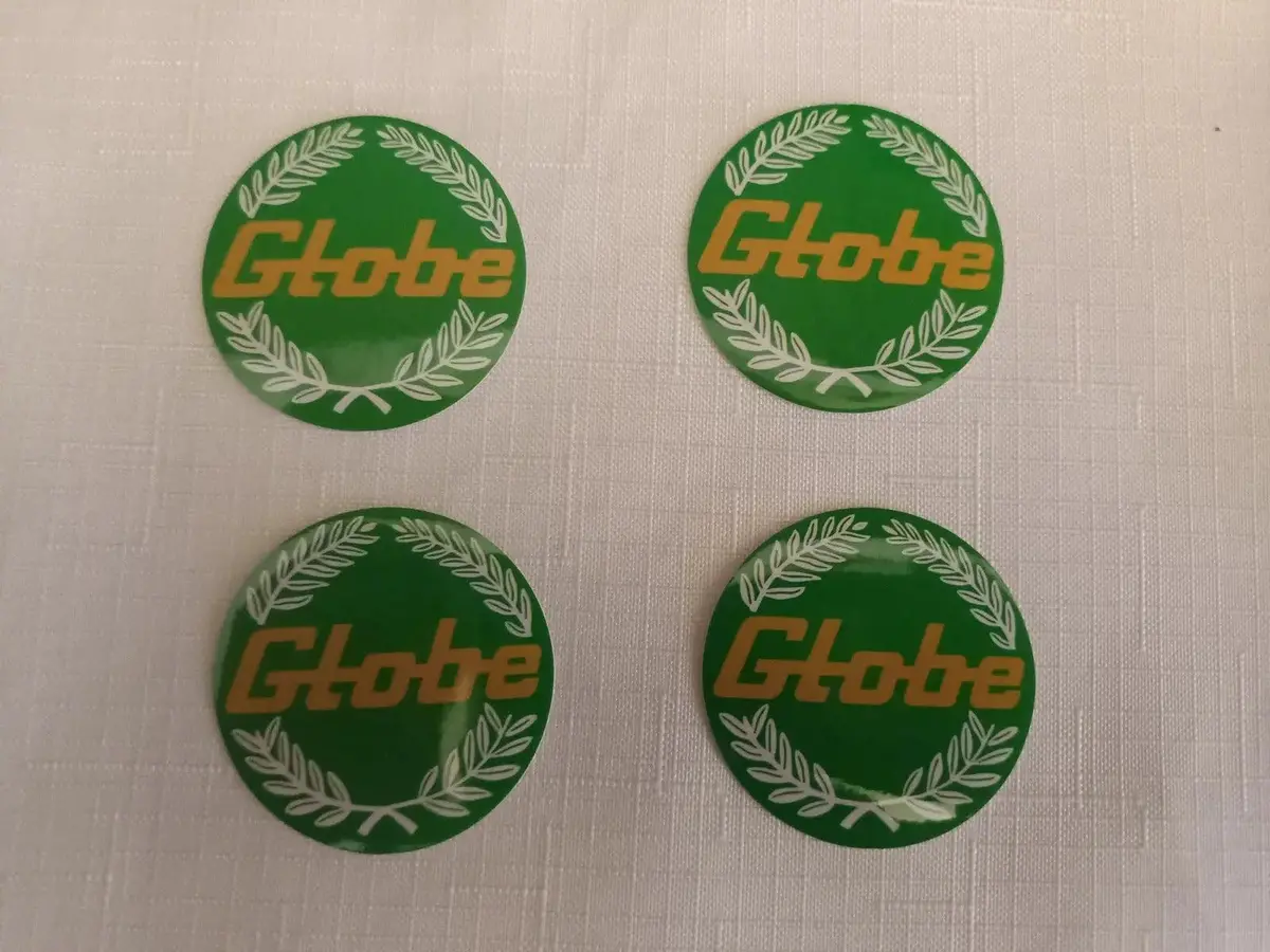 4X 45Mm Bathurst Globe Wheel Center Cap Decals Green Xa Xb Gt Gs Xc Cobra Fairmont 1