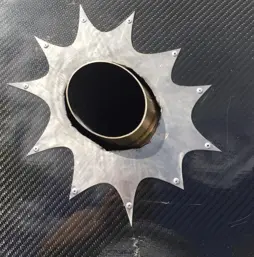 Hood Exit Pipe Heat Shield 1