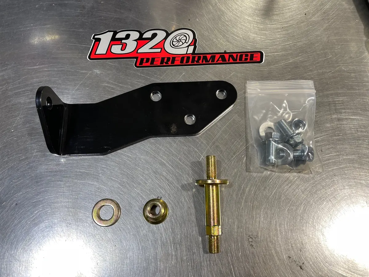 B Series Low Profile Transmission Torque Mount Bracket Kit B16 B18 (Black) With Hardware 1