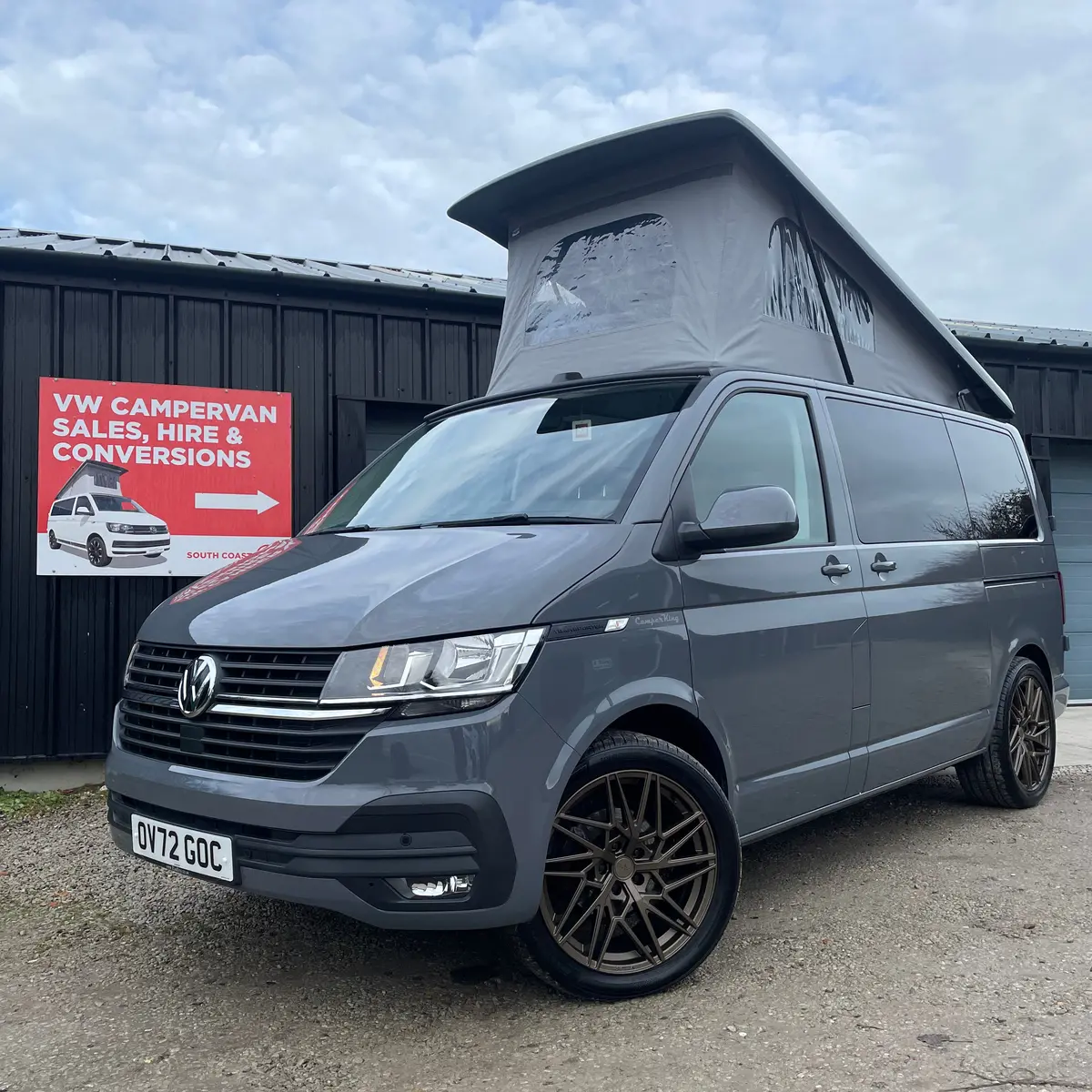 2022 Vw Transporter T6.1 Pure Grey Swb Monte Carlo Camperking Conversion 1