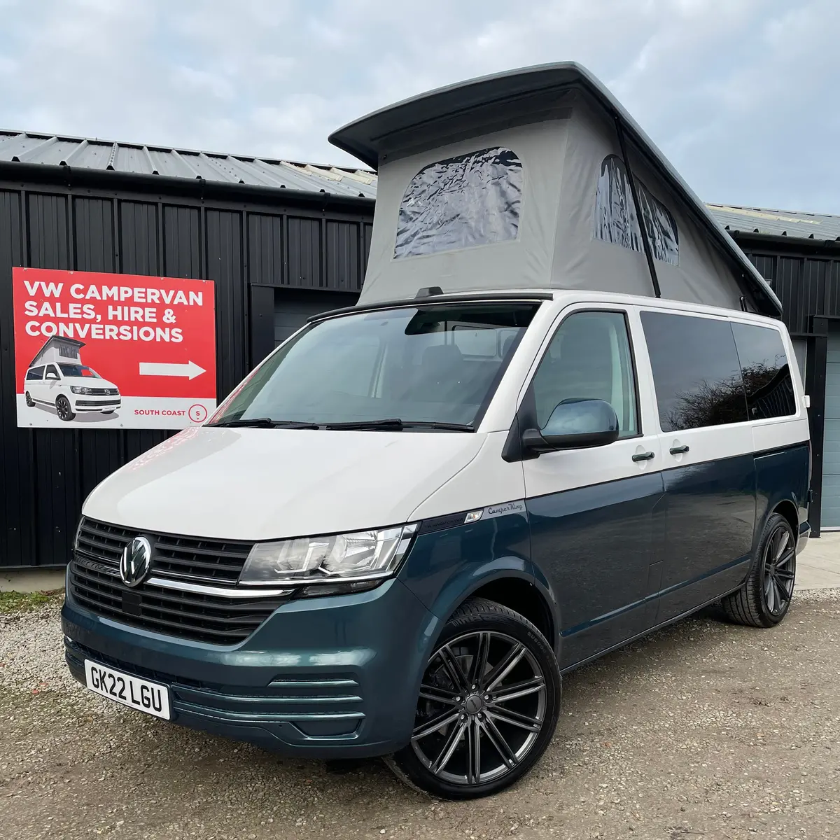 2022 Vw Transporter T6.1 Candy White Swb St Tropez Camperking Conversion 1
