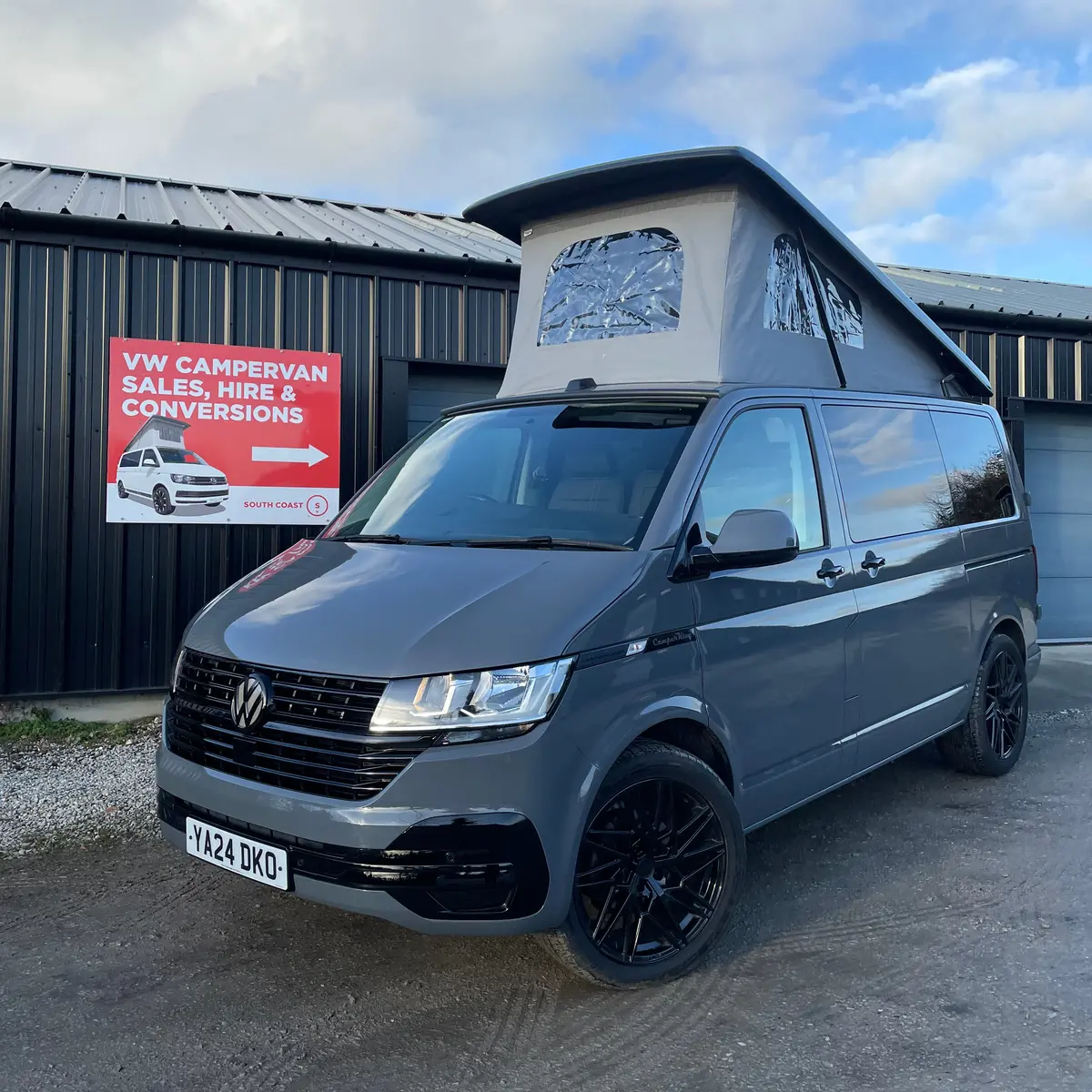 2024 Vw Transporter T6.1 Pure Grey Swb Le Mans Camperking Conversion 1