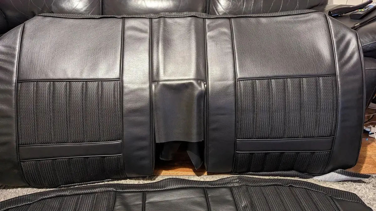 Ford Falcon Xy Gt Fairmont Seat Covers Retrim Rear Seat Only Black Restoration 1