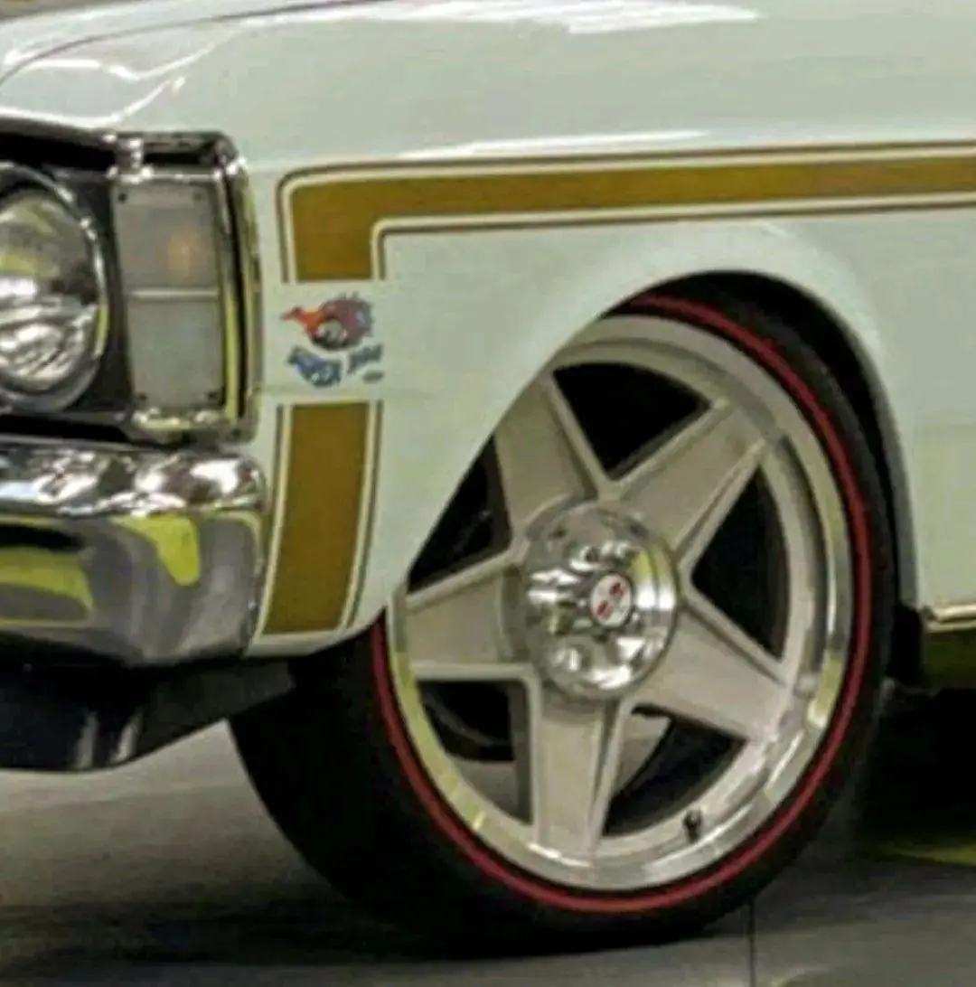 Red Wall Tyre & Wheel Package 19X8 Bathurst Style Wheel Set Of 4 Xy Gt Ho Xa Xb Xc Xd Xe Xf Falcon Fairmont 1