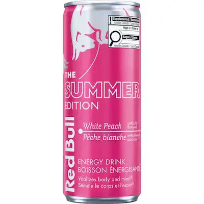 Red Bull Energy Drink, The Peach Edition, White Peach, 250Ml 1