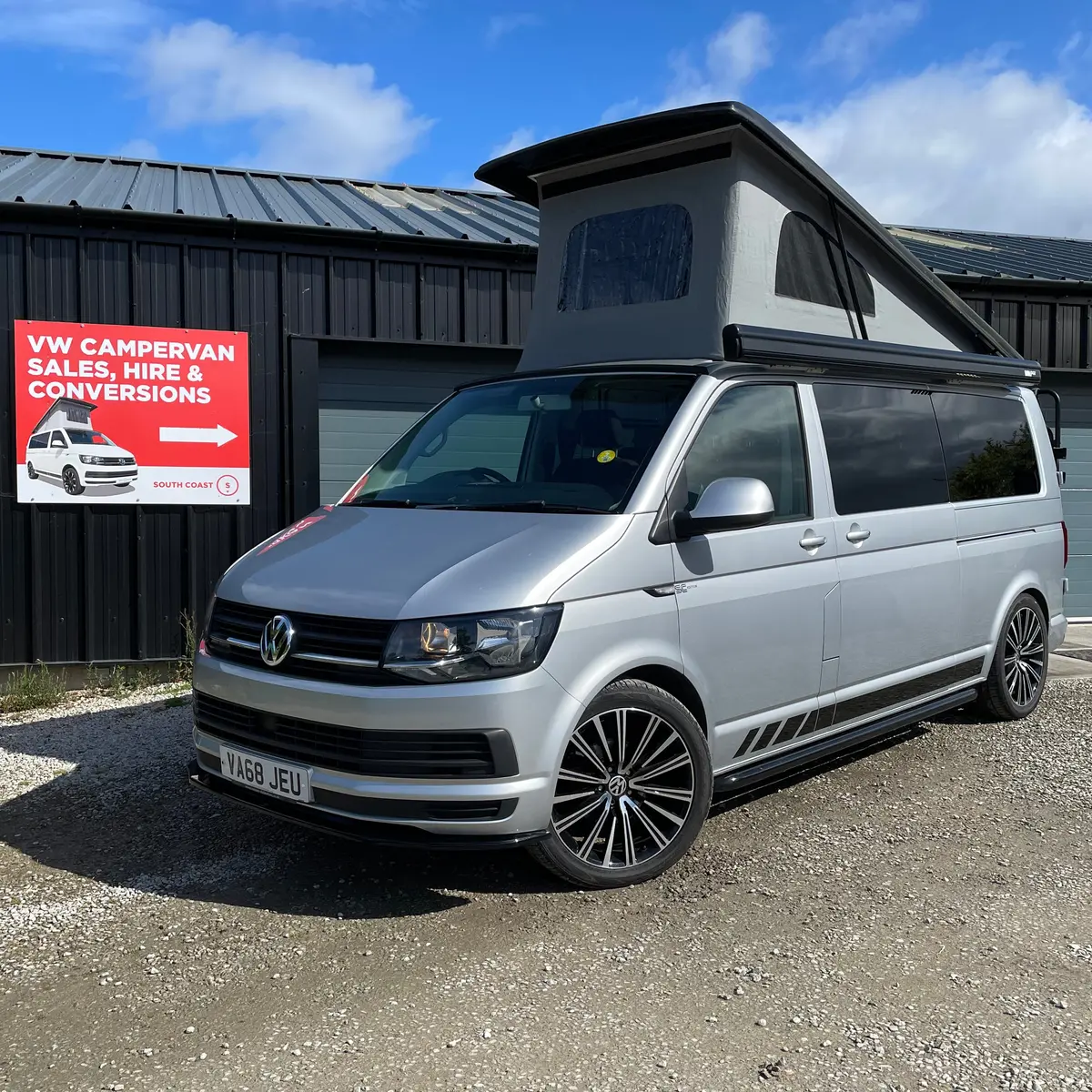 Vw T6 Campervan Lwb Silver "Sc Edition" With Air Con 1