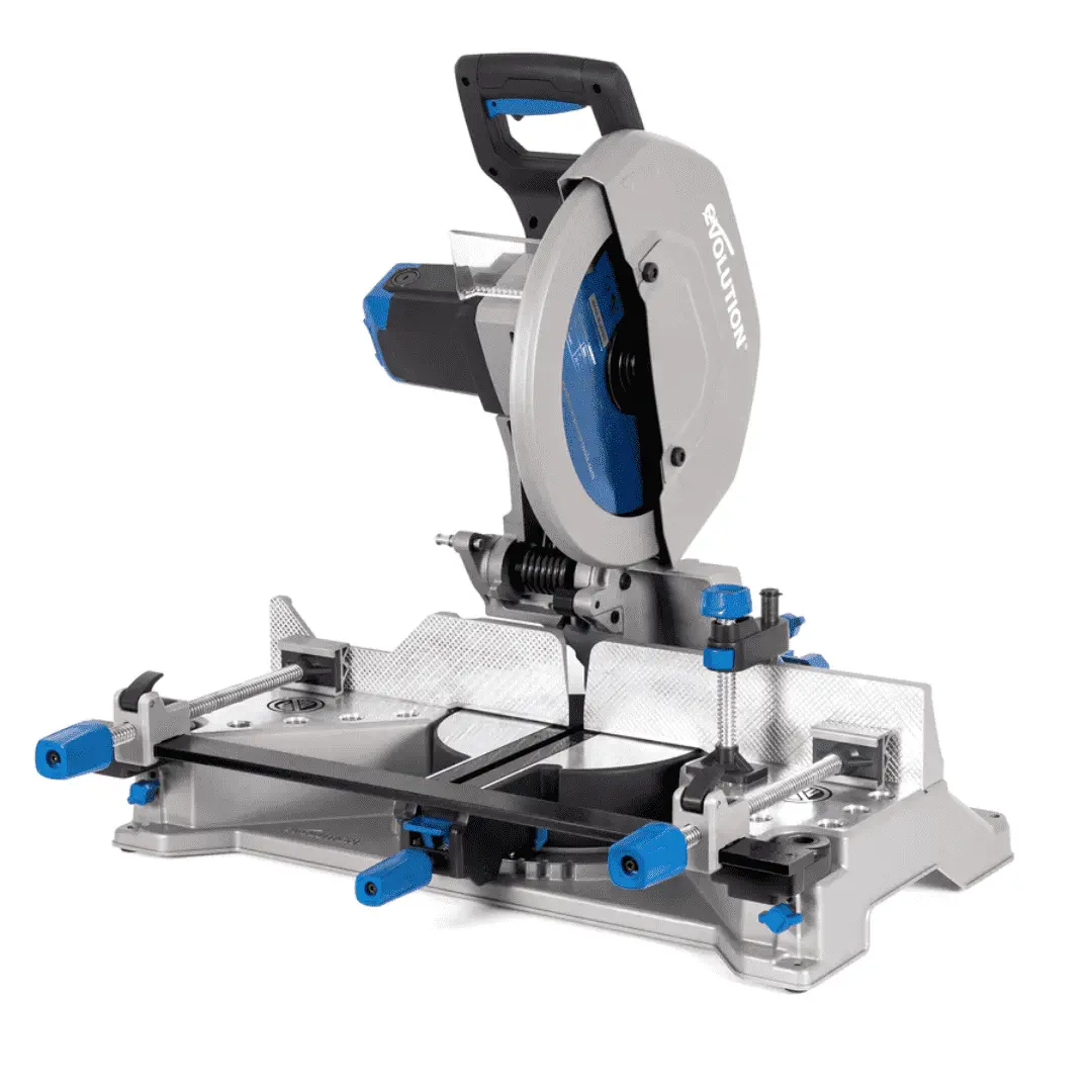 Evolution S355mcs: Mitering Chop Saw With 14 In. Mild Steel Blade 1