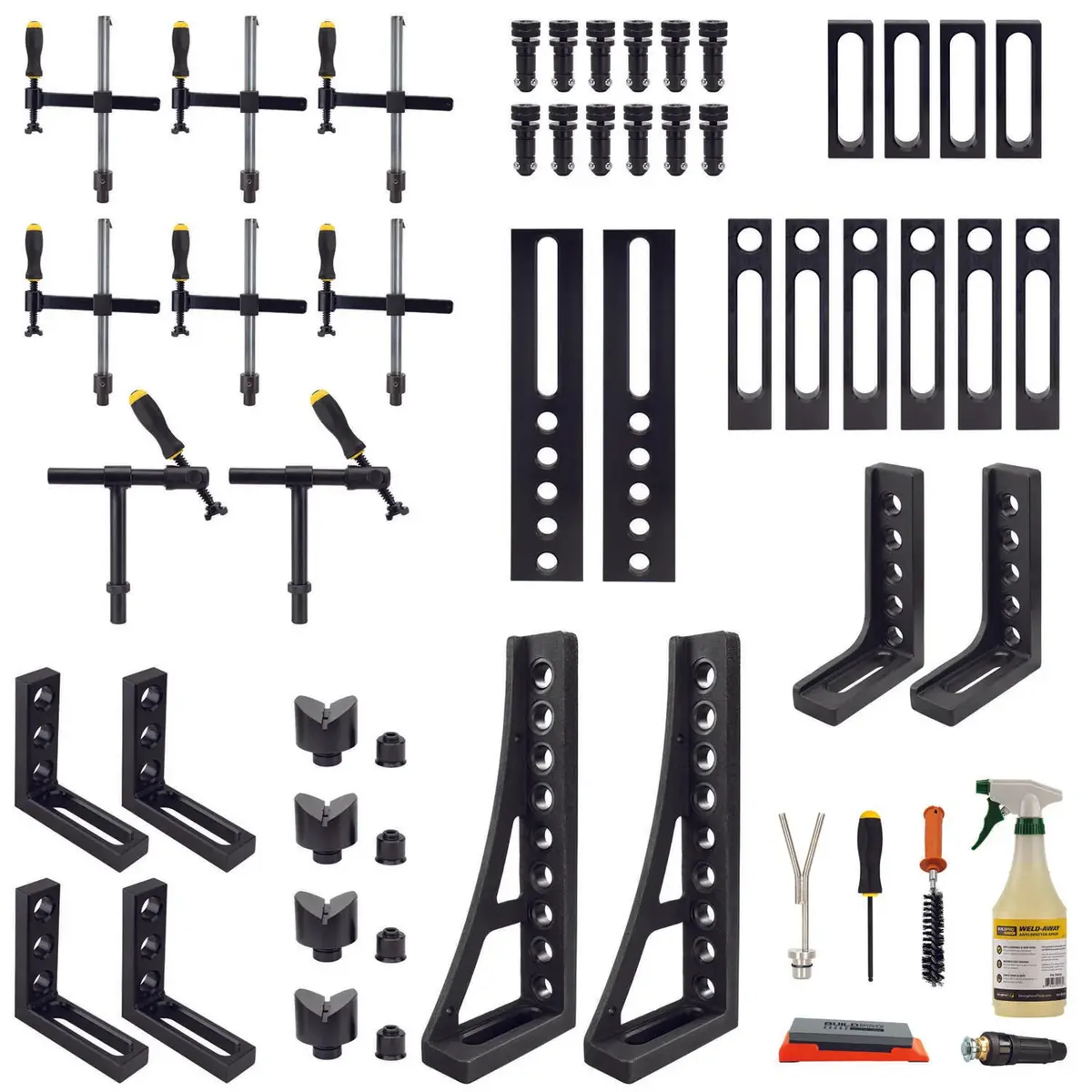 Buildpro 45-Pc Fixturing Kit, U28 (Inch Spacing) For 28Mm Holes 1