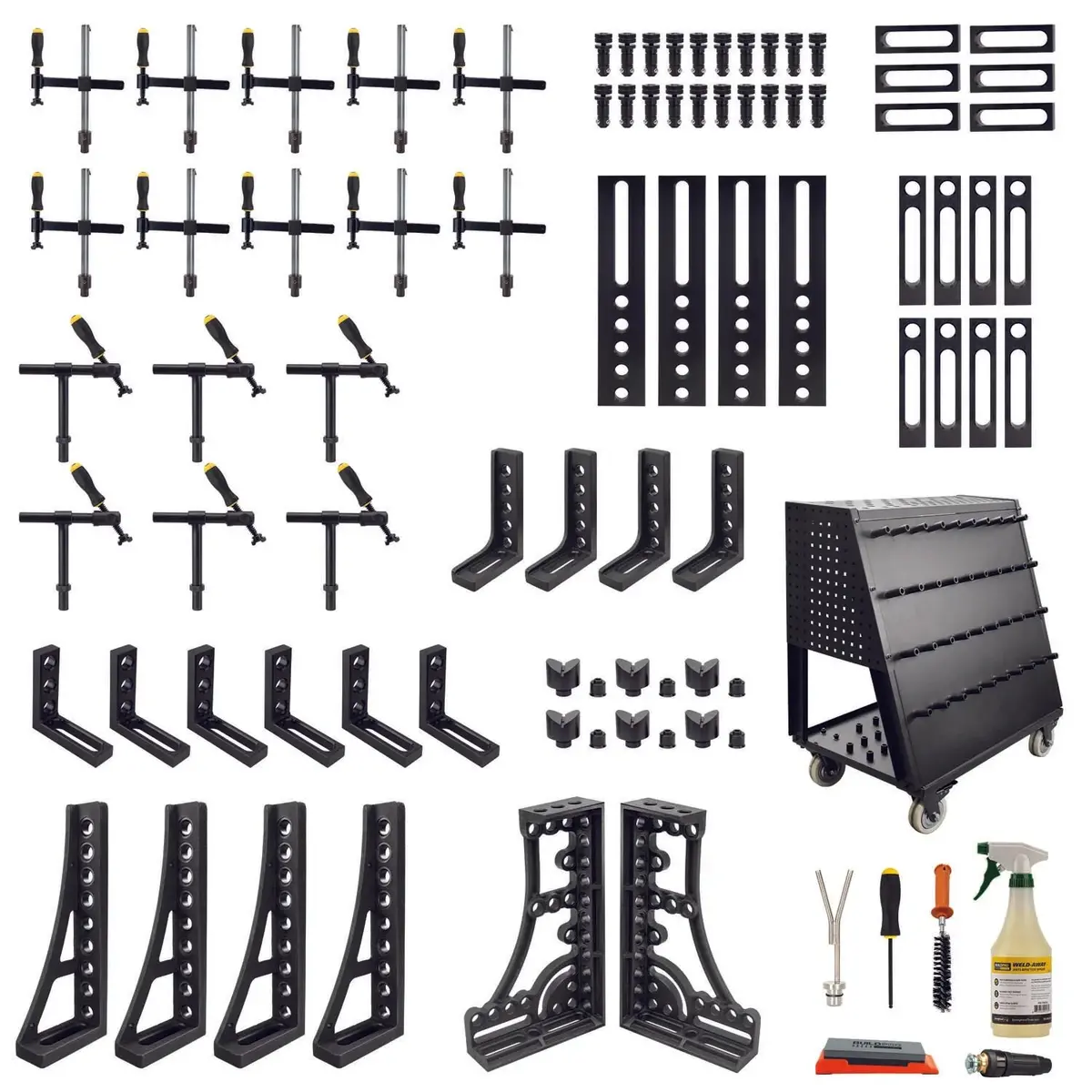 Buildpro 78-Pc Fixturing Kit, U28 (Inch Spacing) For 28Mm Holes 1