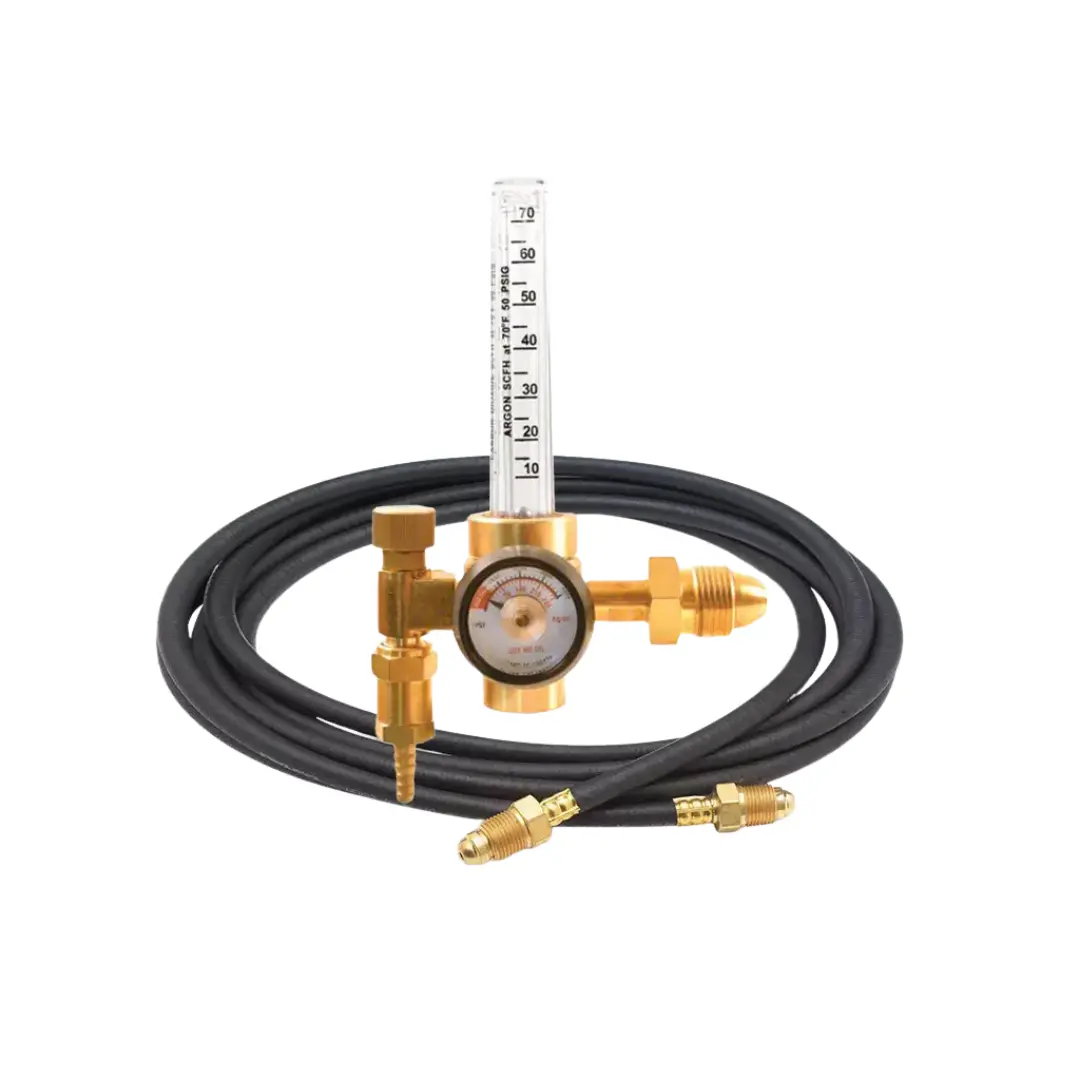 Uniweld Argon Flow Meter Regulator Kit C/W 10 Ft. Hose 1