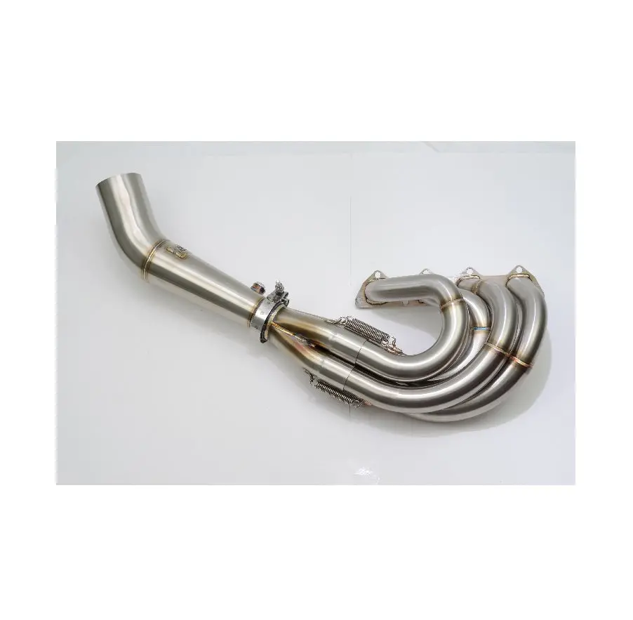 B Series V2 Hood Exit Megaphone Race Header 1