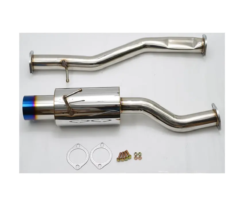 1320 Performance Single Exit Exhaust System For Z34 370Z 09-21 - Blue Tip 1