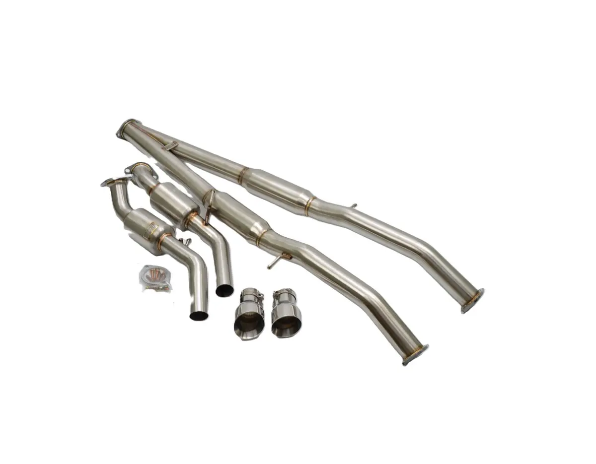 16-20 Infiniti Q50 Exhaust System & Midpipe W/Polish Tips 1