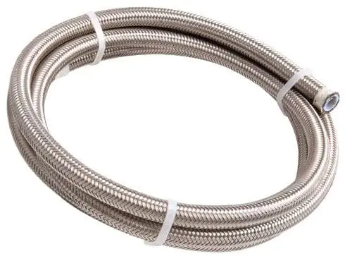 Af200-06-2M Ptfe-Lined Stainless Steel Braided Hose, -6An Size 1
