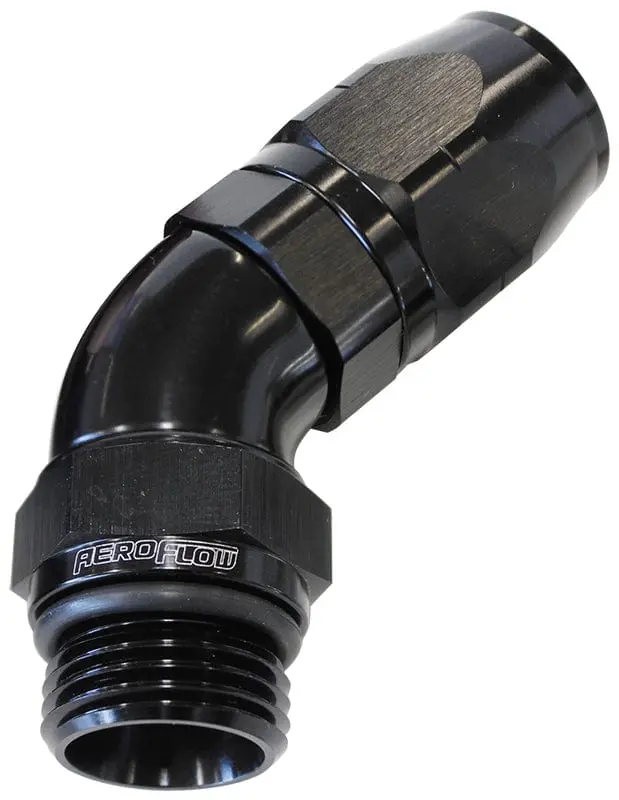 Af544-08-08Blk 45° Male Orb Swivel Hose End – -8 Orb To -8 An Adapter, Black Anodized 1