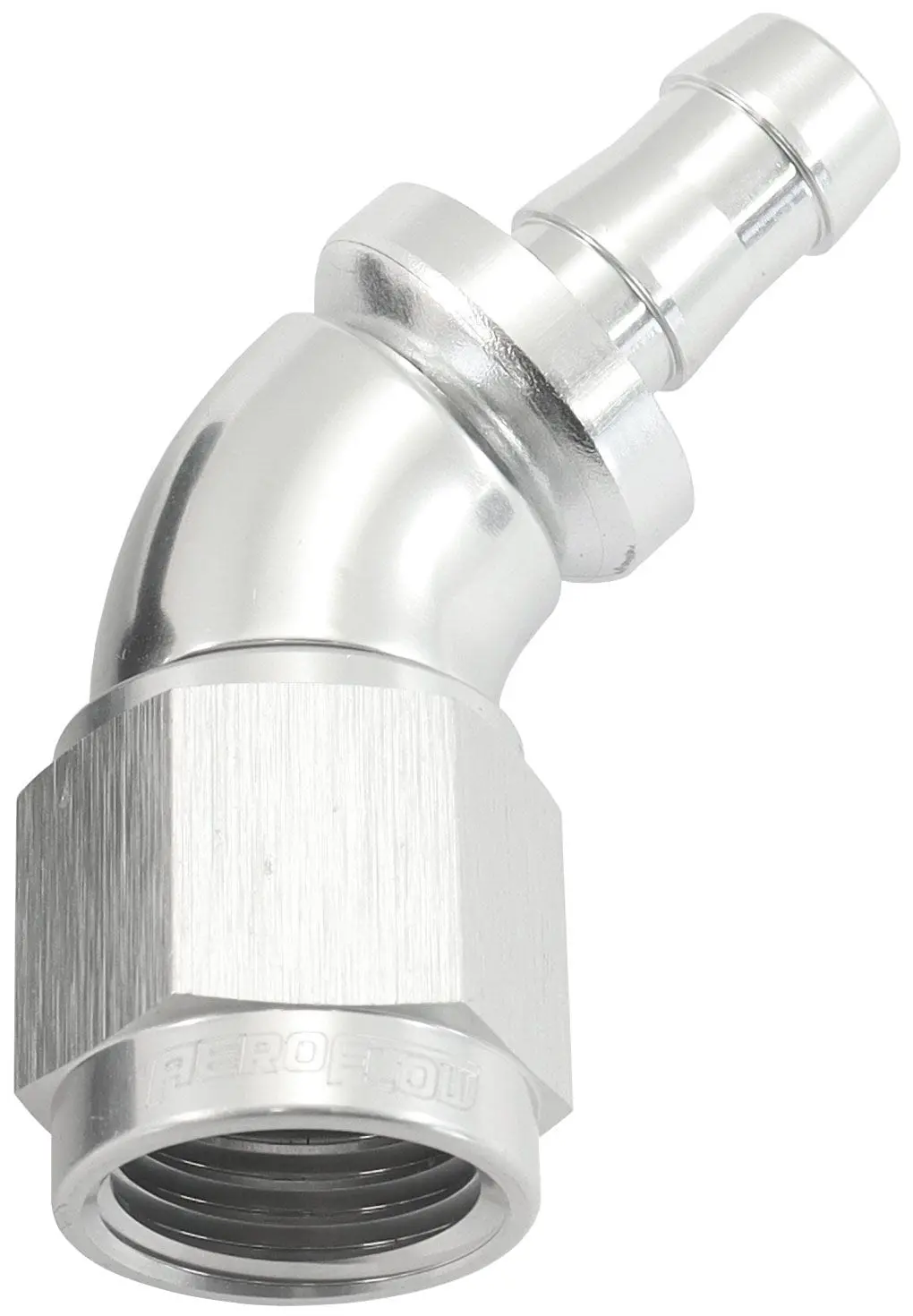 Earl’S 510 Series Full-Flow Push Lock Hose End – 45° -6An To 5/16" (8Mm) Barb 1