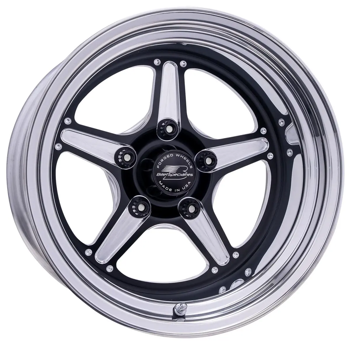 Billet Specialties Street Lite Black Alloy Wheels – 15" X 5.5", 6-Lug, Brs23590L6155 1