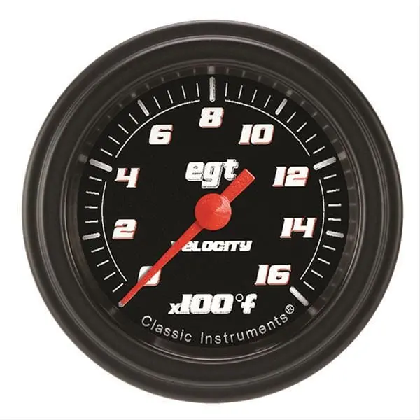 Classic Instruments Vs198Bblf Velocity Series Gauges – Black Face, Blue Backlight 1