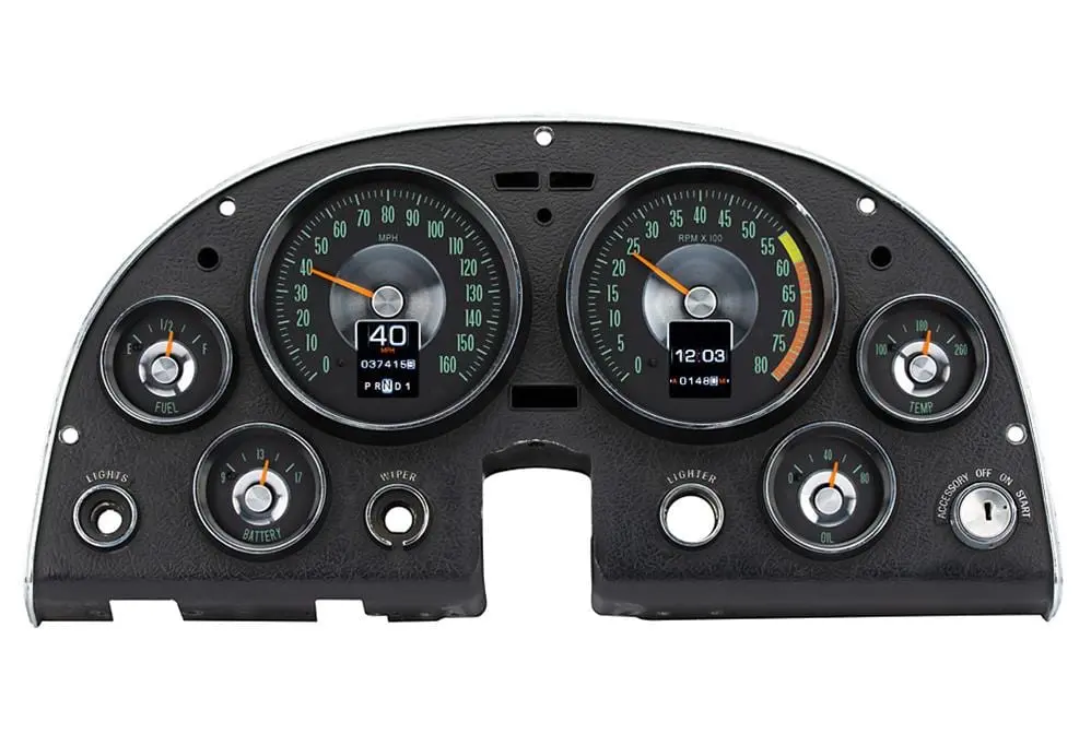 Dakota Digital Rtx-63C-Vet-X Direct-Fit Gauge Kit – 63Mm Round, Vet-Style Layout 1