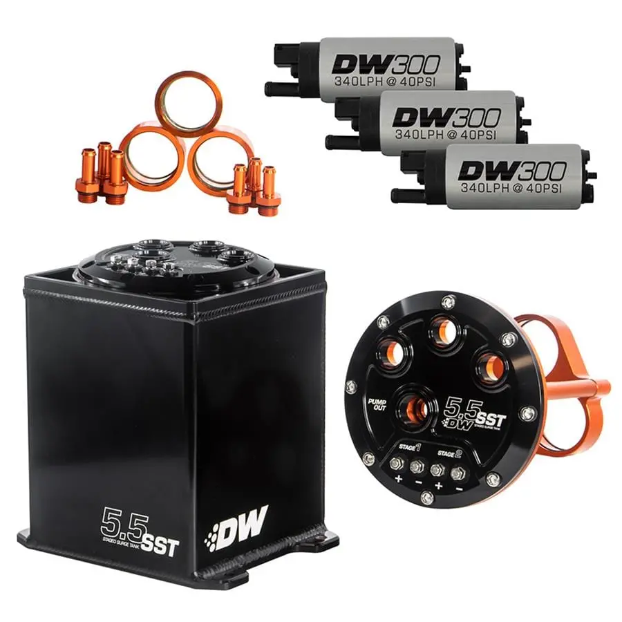 Deatschwerks Staged Surge Fuel Tank – Dual-Chamber Race-Ready 6-301-55St 1