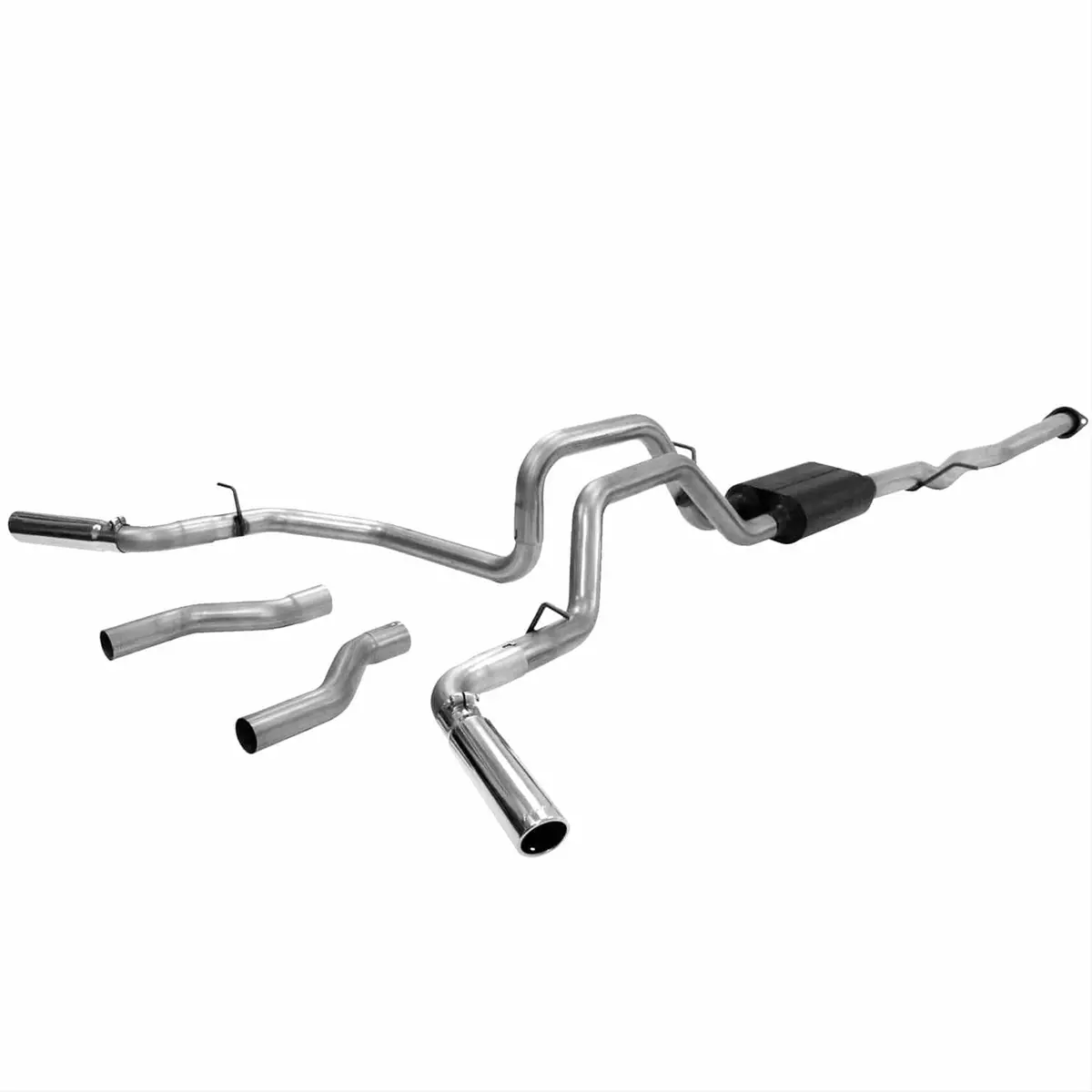 Flowmaster 817428 American Thunder Stainless Steel Exhaust System – Dual Rear Exit 1
