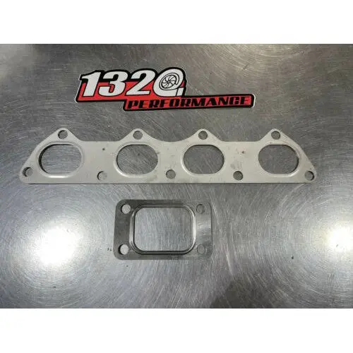 B Series Flange & T3 Turbo Gasket Mls B16 B18 B20 Gsr Si Ls 1
