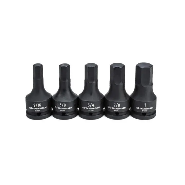 Gearwrench 84899 Impact-Grade Hex Bit Socket Set – Durable Ratcheting Tool Kit 1