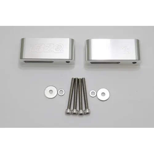 Billet 6061 Aluminum Hood Spacers Raiser 1.5 Inch V.2 88-00 Civic 93-97 Delsol 90-01 Integra And More 1