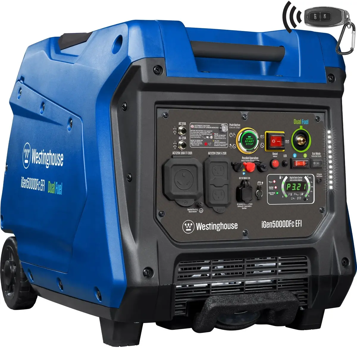 Westinghouse Igen5000dfc Efi Inverter Generator - Dual Fuel With Co Sensor 1