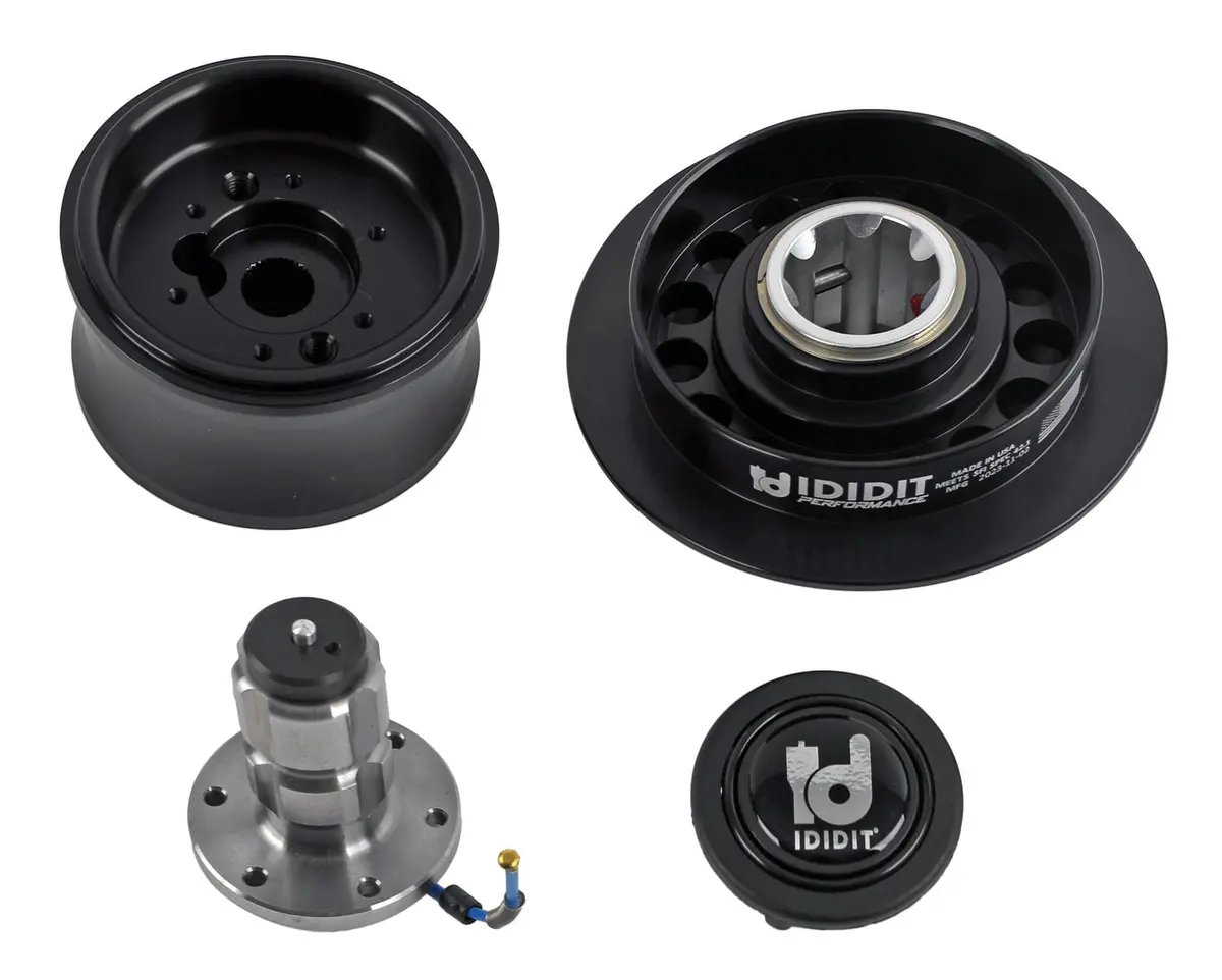Ididit Steering Wheel Quick-Disconnect Coupler – 3/4"-16 Spline, Collapsible Safety Design (5010000045) 1