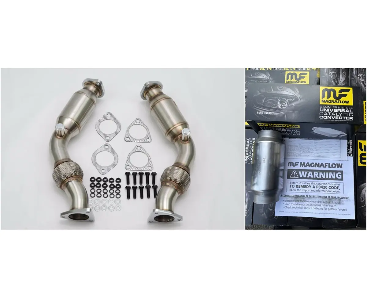 350Z Downpipe V1 With 3" Catalytic Converter 1