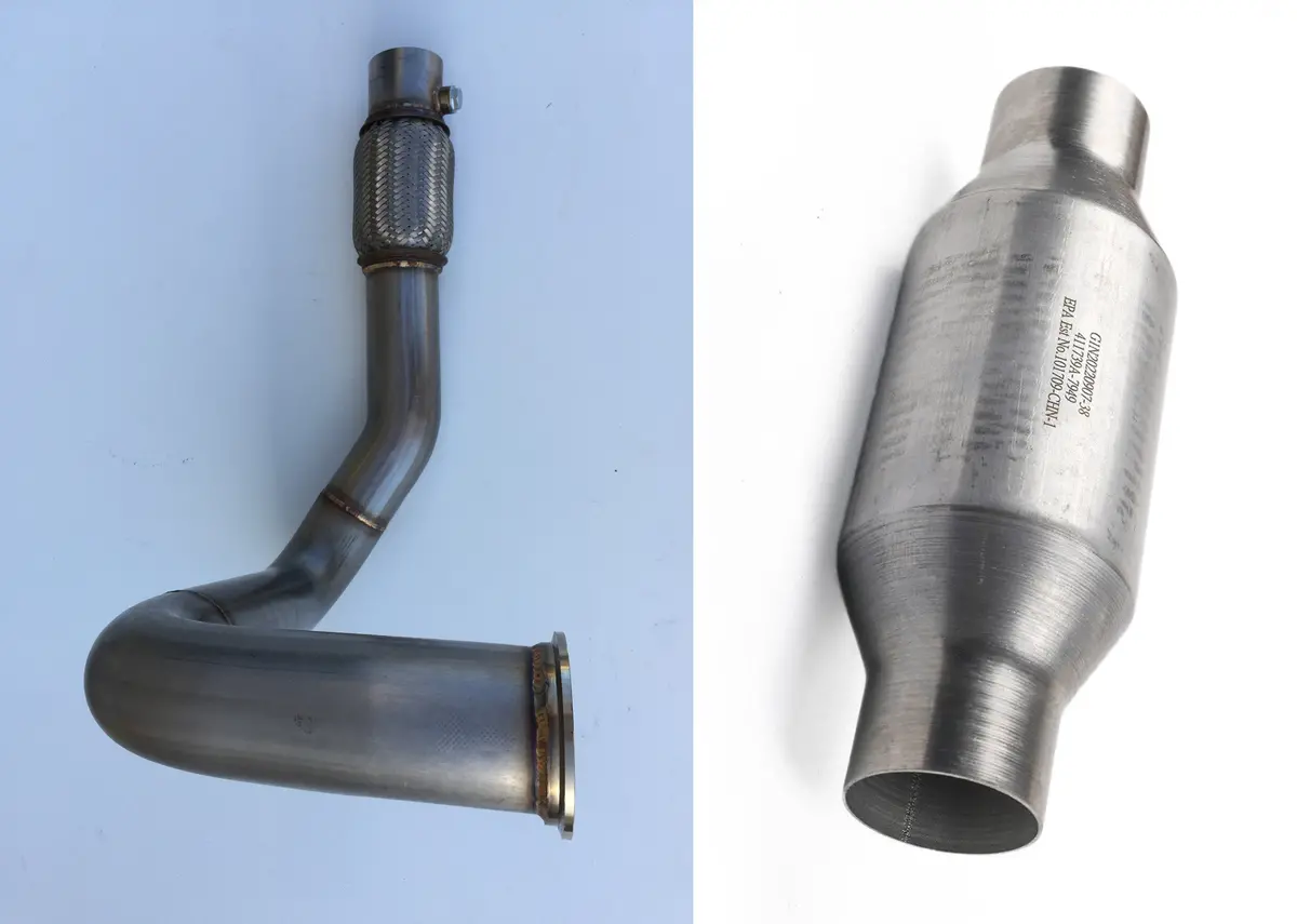 B Series Catted Vband Downpipe For 1320 Performance Top Mount Turbo Manifold 1