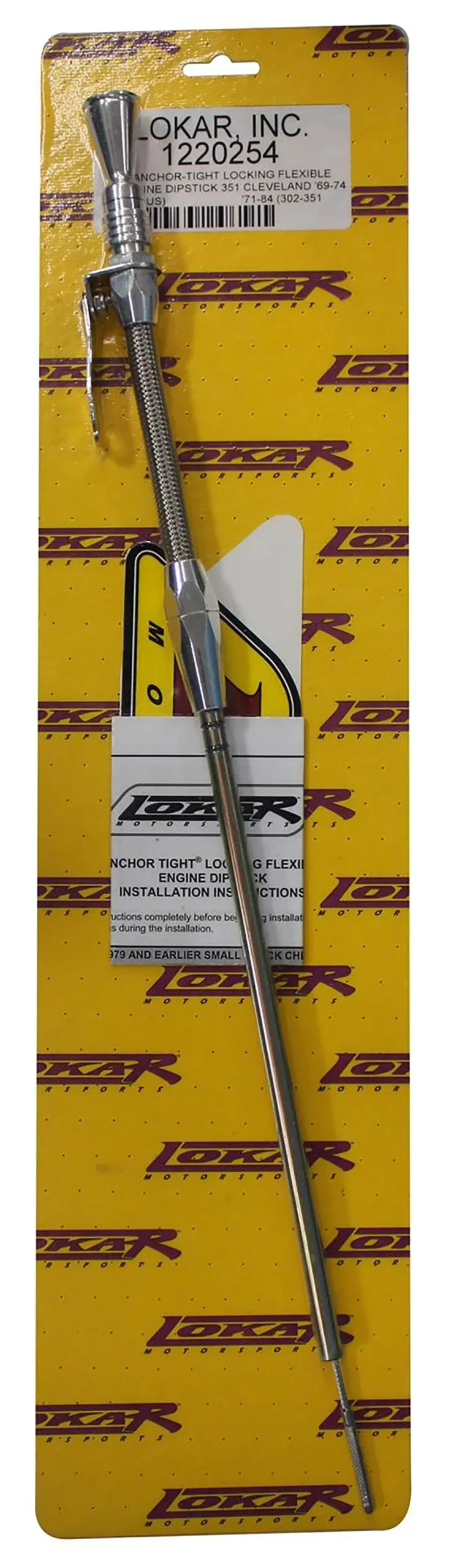 Anchor-Tight Lk-1220254 Lock-Flex Engine Dipstick – Polished Stainless Steel With Secure Fit 1