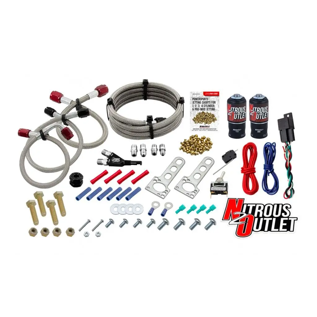 Nitrous Outlet 50-10050-00 Powersports Nitrous Upgrade Kit – Atv/Utv/Motorcycle Conversion System 1