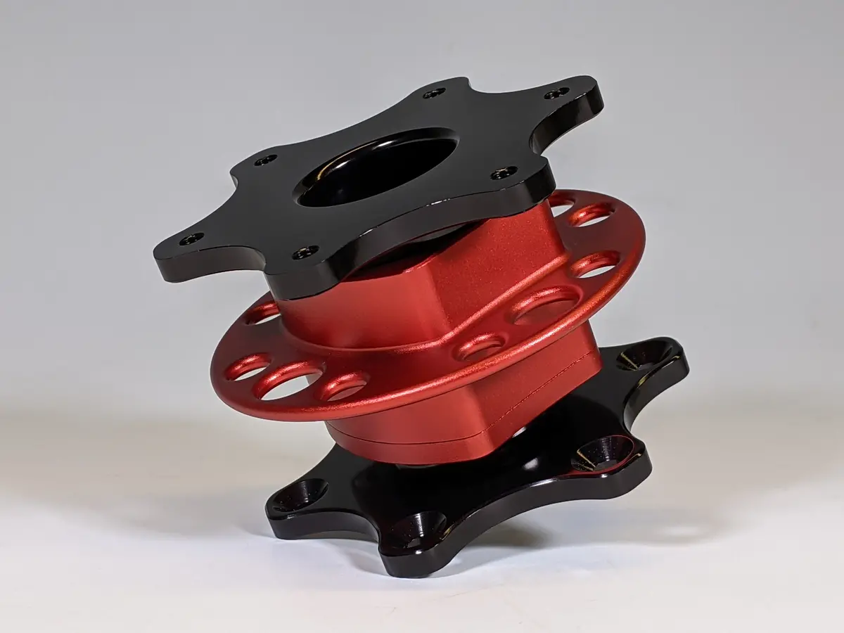 Quick Release Steering Hub- Red 1