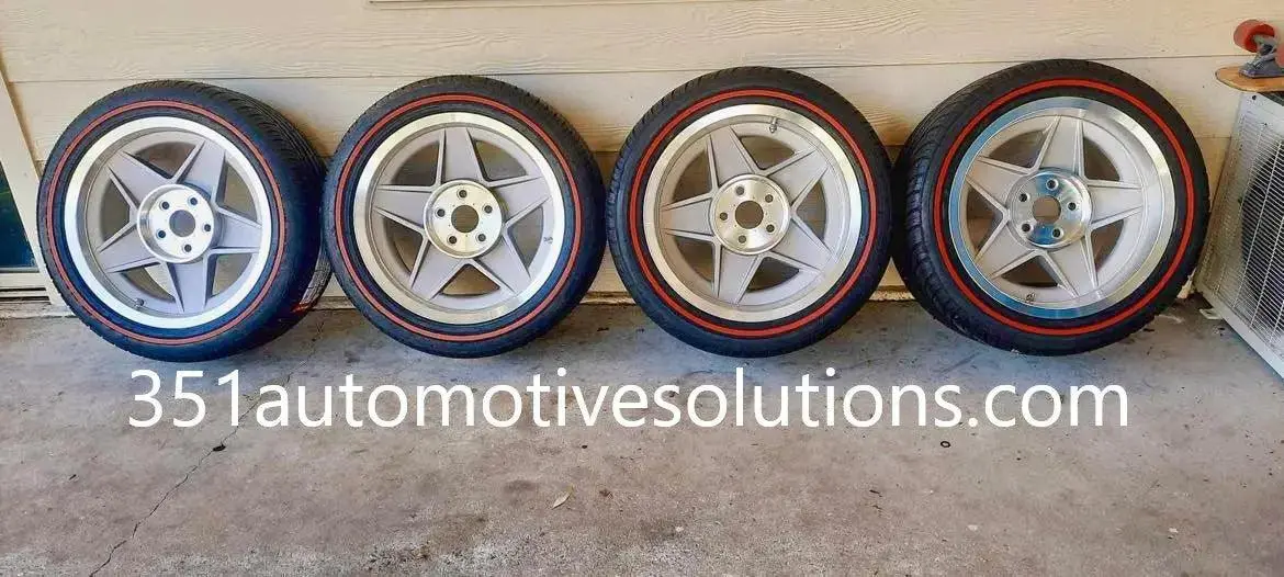Red Wall Tyre & Wheel Package 17X7.5 17X9.5 Bathurst Style Wheels Combo Xw Xy Gt Xa Xb Xc Xd Esp Xe Xf Falcon Gt 1